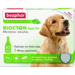 BEAPHAR Biocton Spot-on Dog 3τμχ 15kg ΕΩΣ 30kg