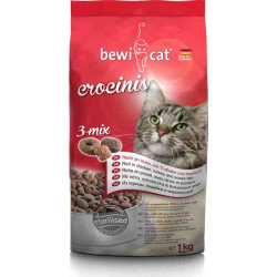 Bewi Cat Crocinis 3-Mix με κοτόπουλο, γαλοπούλα και ψάρι