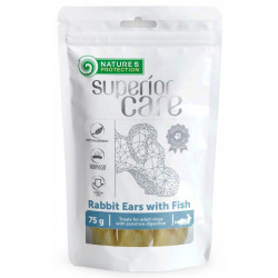 NATURE'S PROTECTION SUPERIOR CARE RABBIT EARS WITH FISH 75GR