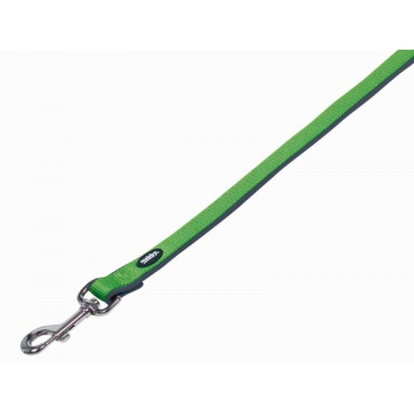 NOBBY-Λουρί CLASSIC PRENO neon green/grey L: 120cm, W: 20/25mm