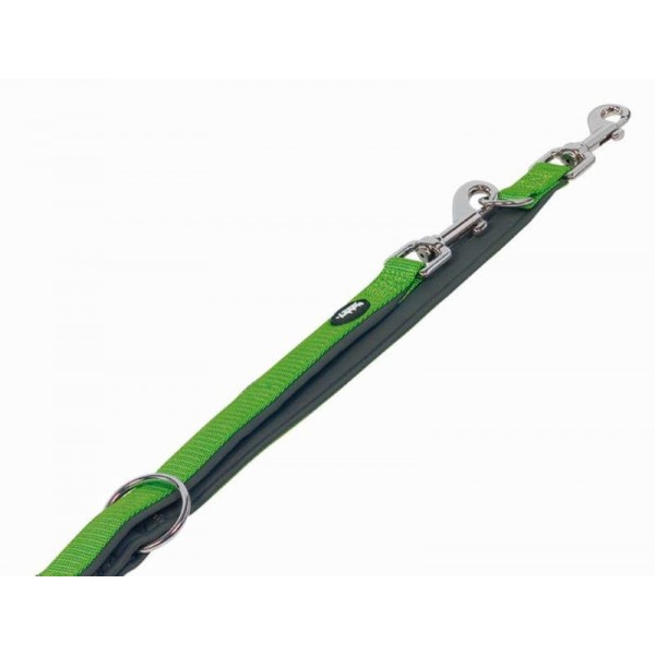 NOBBY-Λουρί Οδηγός CLASSIC PRENO neon green/grey L: 200cm, W: 20/25mm