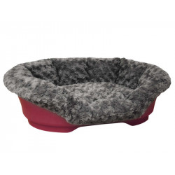 NOBBY-Cuddly cover for plastic beds dark grey 70x47x22cm