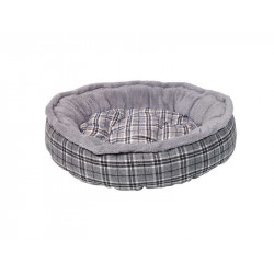 NOBBY-Κρεβάτι Donut Classic KAPU  grey checker : Δ:80x18cm