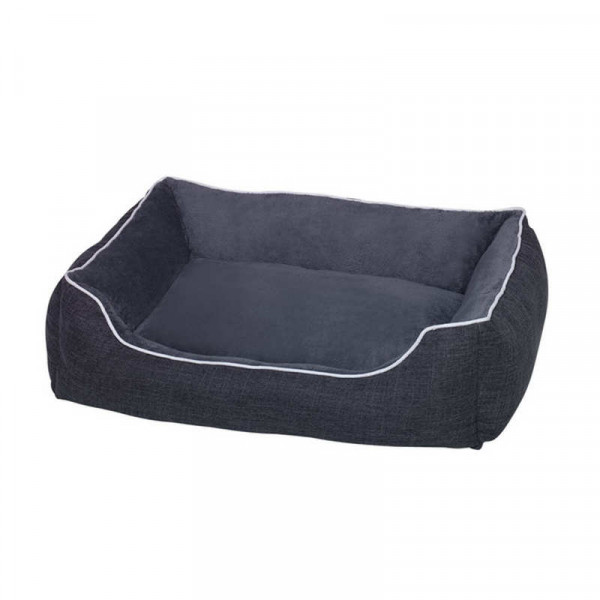NOBBY-Comfort τετράγωνο κρεβάτι Classic 'PURUS' - 120 x 85 x 30cm - Grey