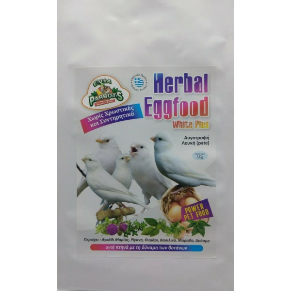 Evia Parrots Herbal Eggfood White Plus