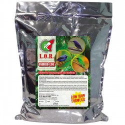 LOR Italia Unifeed for Honeycreepers and Leafbirds-2kg  τροφή για εντομοφάγα/καρποφάγα χαμηλής περιεκτικότητας σε σίδηρο