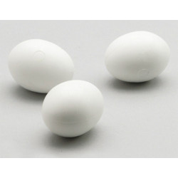 Πλαστικά Αυγά Καναρινιών λευκά