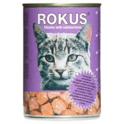 ROKUS κονσέρβα γάτας σολομός - τόνος  410gr